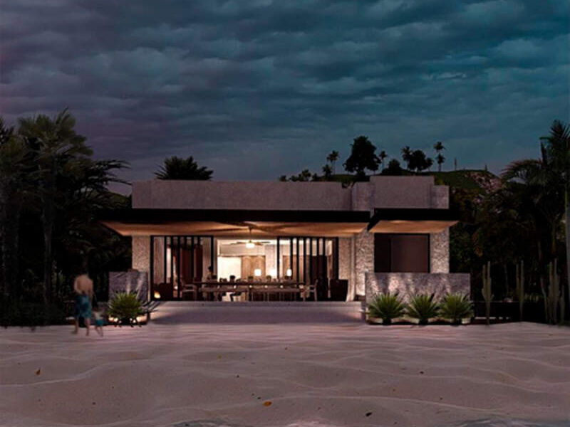 DISEÑO CABAÑA PLAYA OBREGON
