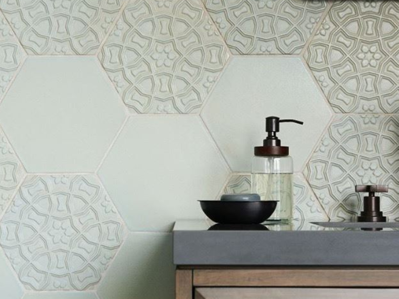 Porcelanato Rosetón Gris México