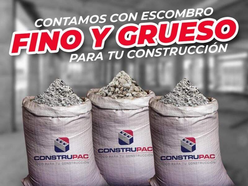 Escombros fino y grueso