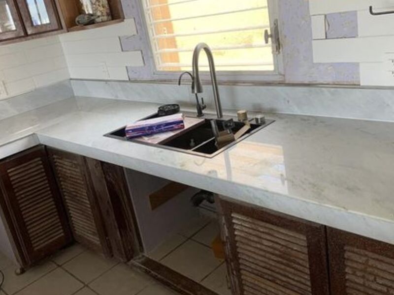Cubierta cocina mármol paint green México