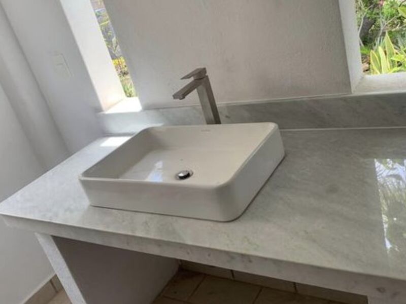 Cubierta lavabo mármol paint green México	