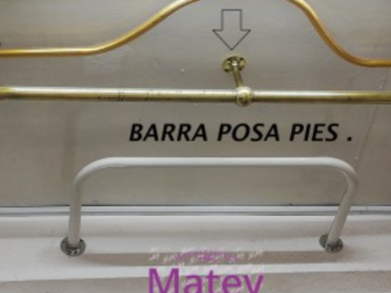 Barra posa pies México