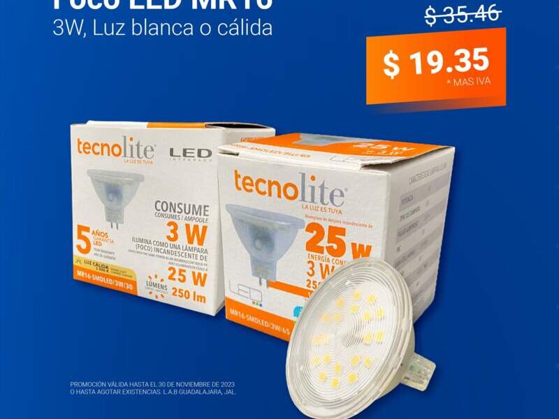 Foco LED MR16