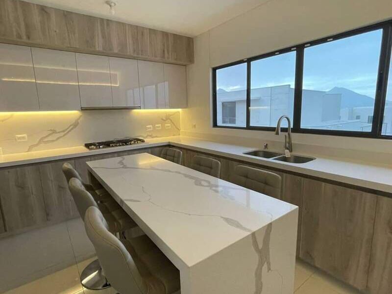 Muebles amplios cocina blanco México