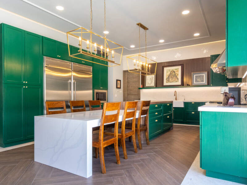 Muebles altos bajos verdes México