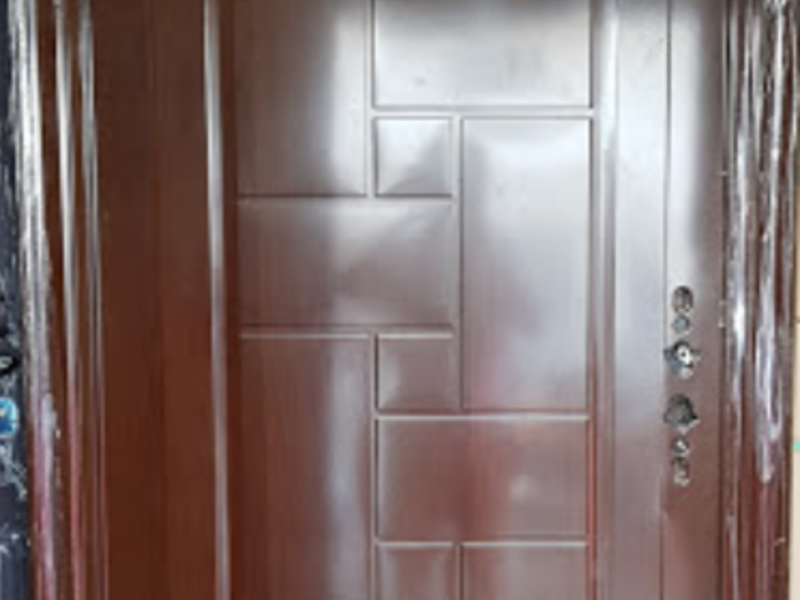 Puerta seguridad café chocolate Monterrey