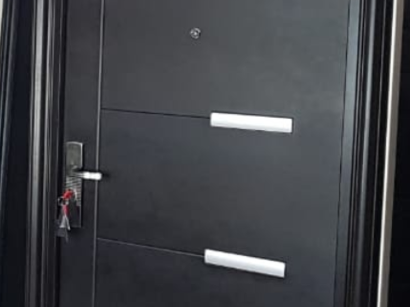 Puerta seguridad negra Monterrey
