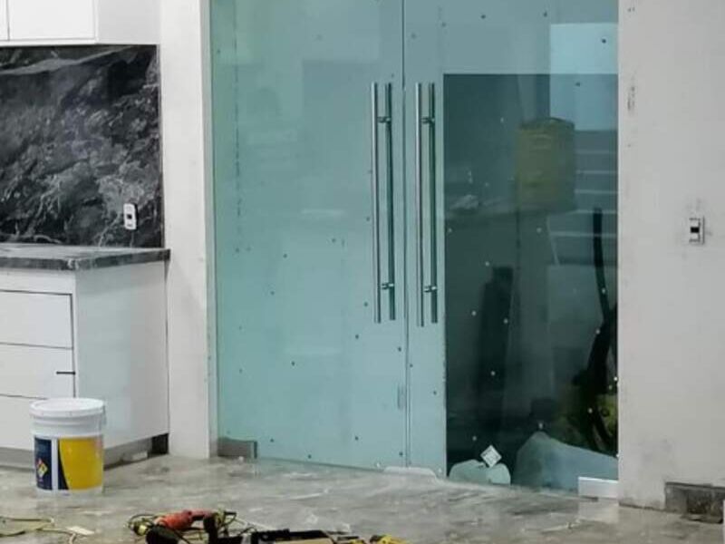 Puerta doble vidrio tintex Aguascalientes