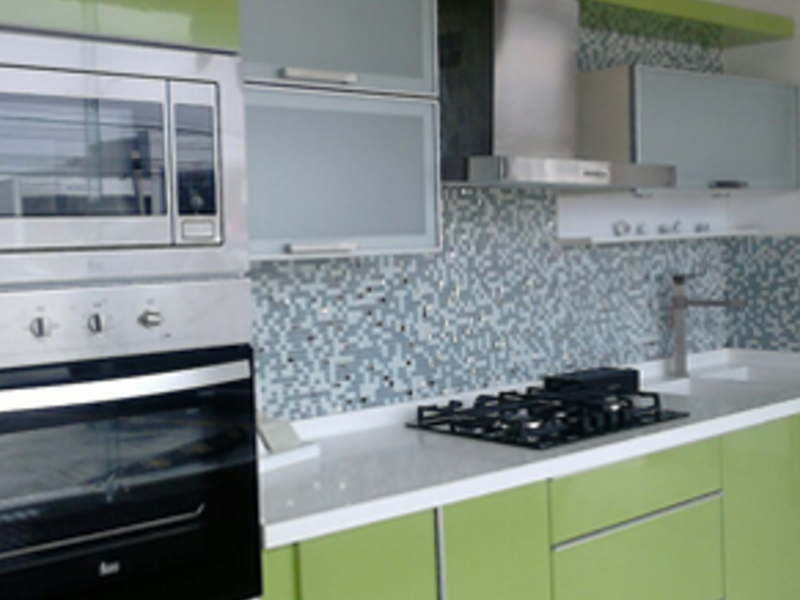Muebles cocina verde México