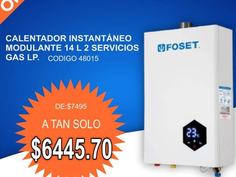 Calentador Instantaneo 14L  Mexico