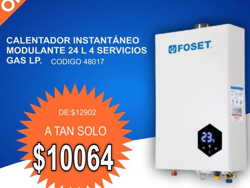 Calentador Instantaneo 24L  Mexico
