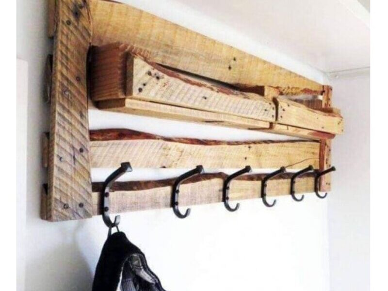Perchero pared Madera México  
