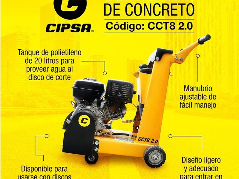 CORTADORA Cipsa CCT8 2.0 concreto Mexico