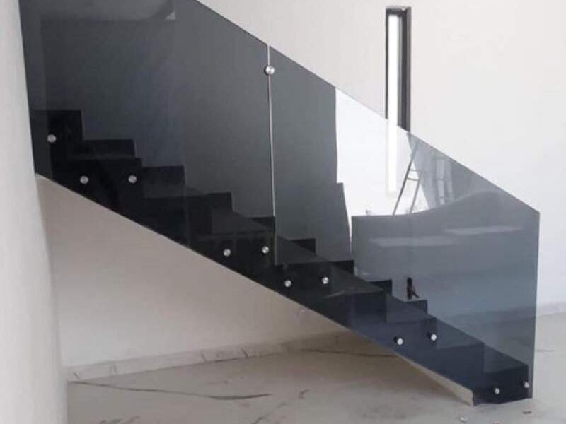 Barandal vidrio templado Campeche