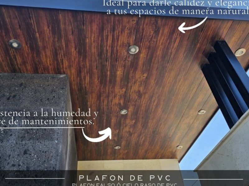 Plafón pvc