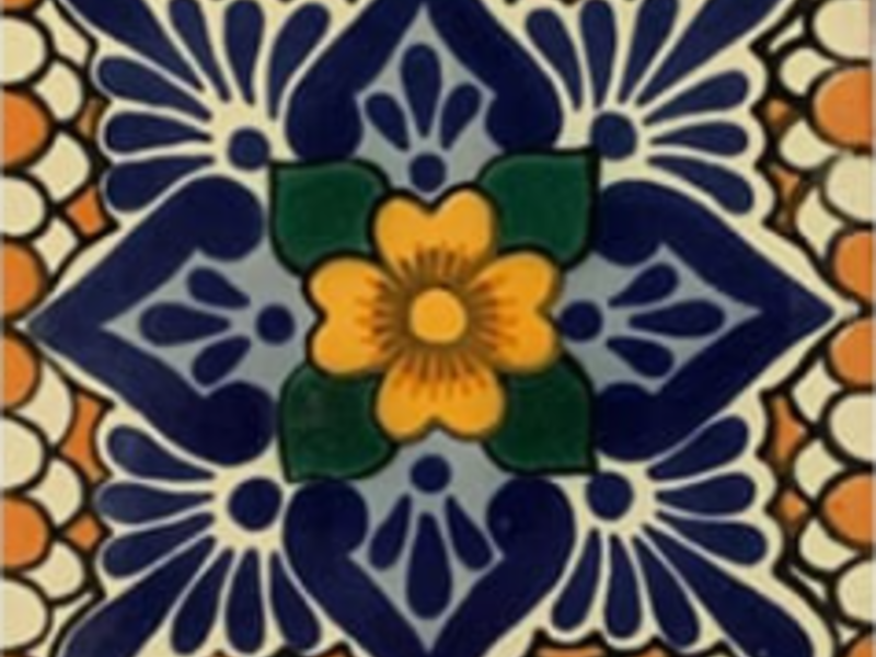 Azulejo Talavera Playa Terracota Xalapa