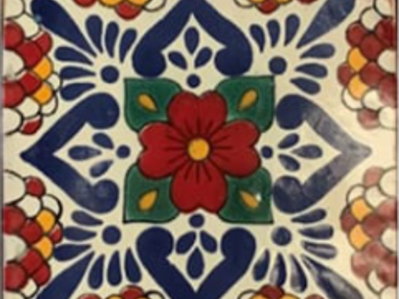 Azulejo Talavera Playa Roja Xalapa