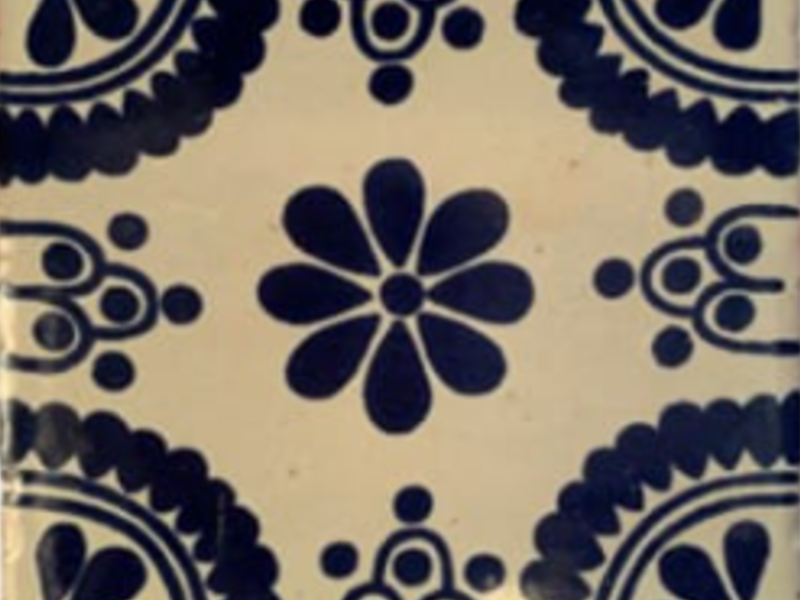 Azulejo Talavera Madrid Azul Xalapa