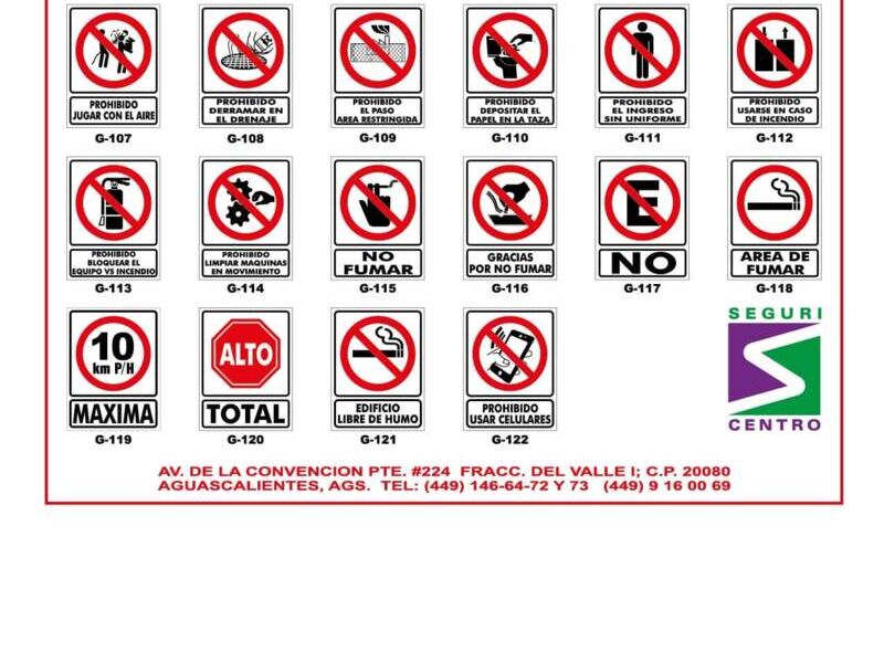 Señales prohibición México