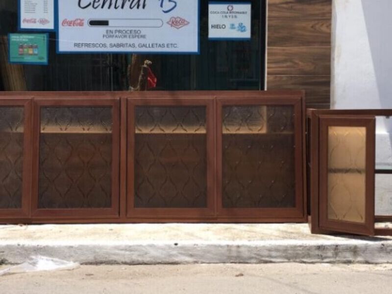 Alacenas en aluminio madera Campeche