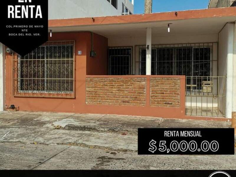 RENTA CASA EJIDO Veracruz 