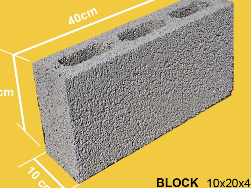 Block de Concreto 10x20x40 Matehuala