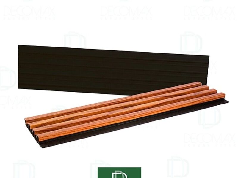 PANEL WPC LAMBRIN COLOR NEGRO / MADERA L13