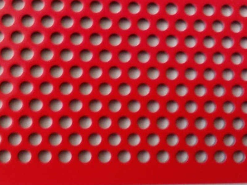 PANEL DE ALUMINIO PERFORADO Rojo México