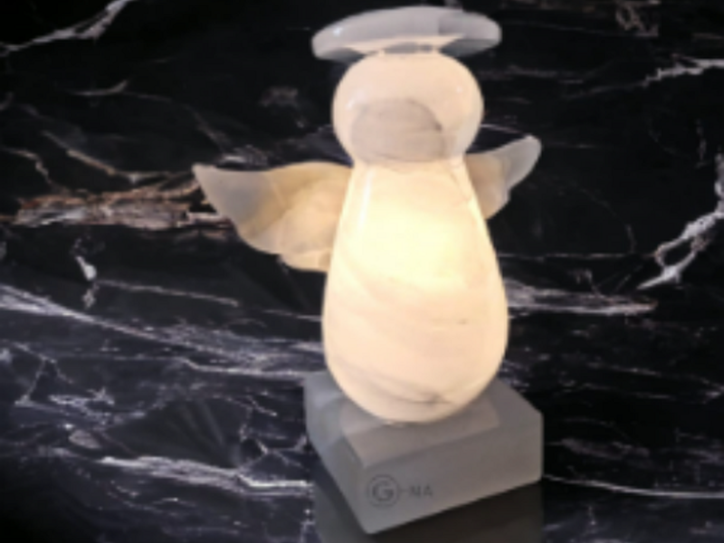 LAMPARA DE ANGELITO BLANCO TEHUACAN Puebla