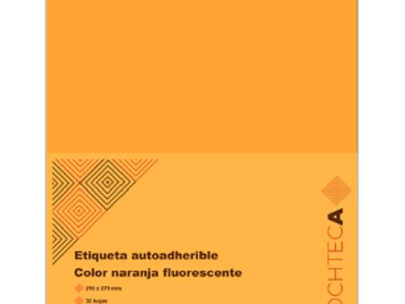 Etiqueta adhesiva naranja Ciudad de México