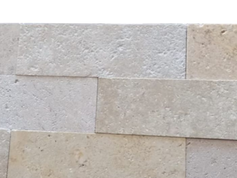 Fachada ladrillo travertino Chihuahua