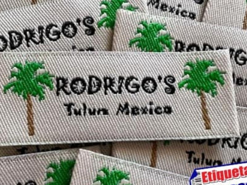 Etiqueta bordada Mérida Yucatán