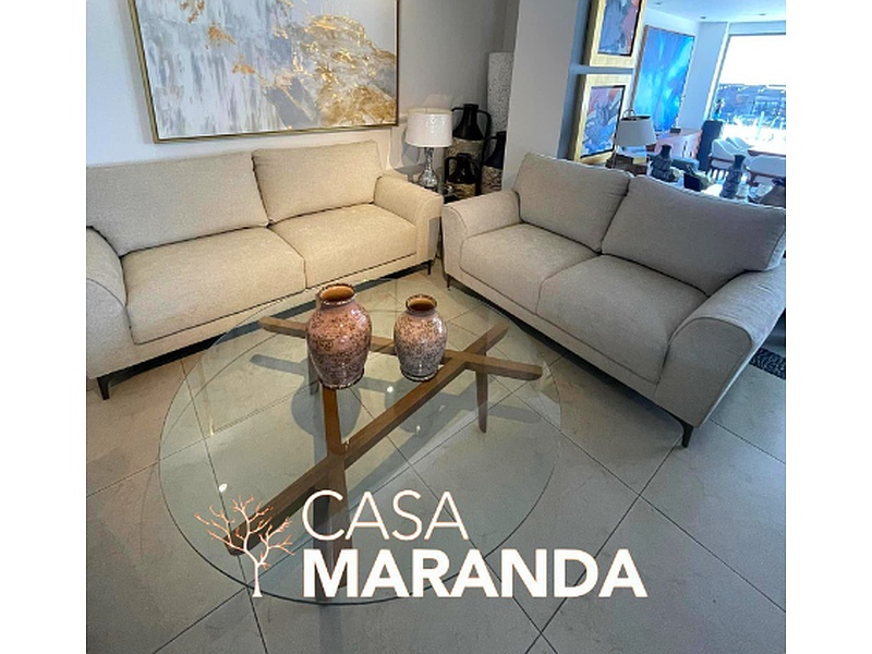 juego de sala beige Cuernavaca CASA MARANDA 