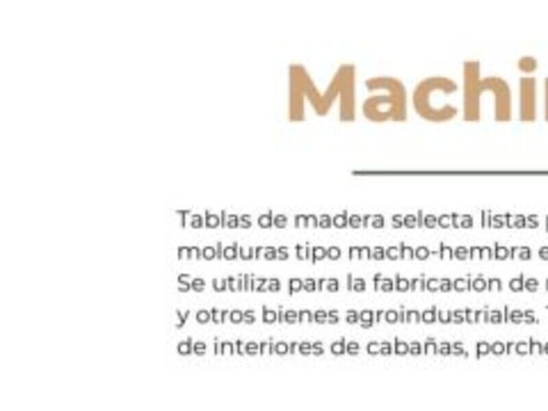 Madera Machimbrada México