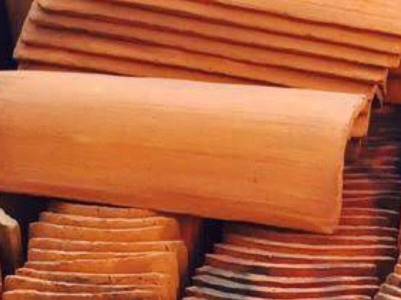 Teja árabe barro rojo recocido México
