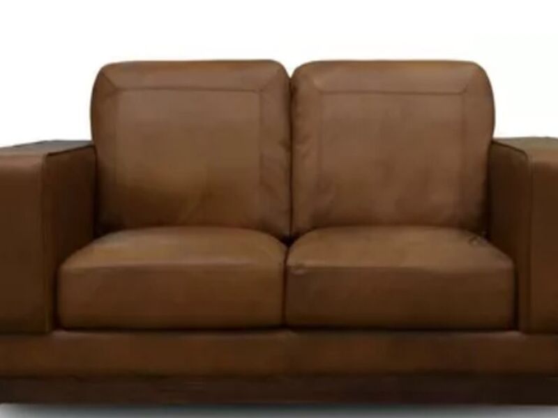 LOVE SEAT DE PIEL GENUINA 100% CASTE México 