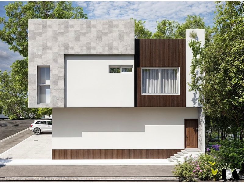Plan arquitectónico de residencia Dc Arquitectos Mexico