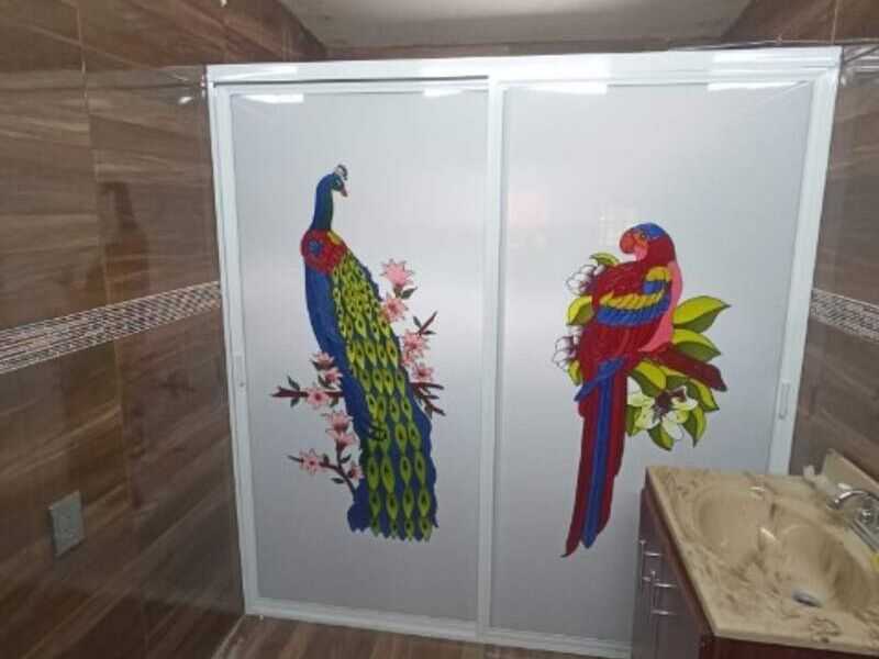 Cancel para baño de aluminio Tangancícuaro
