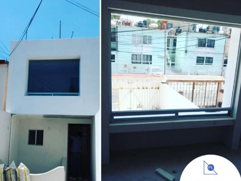 Ventana de aluminio natural Atizapán