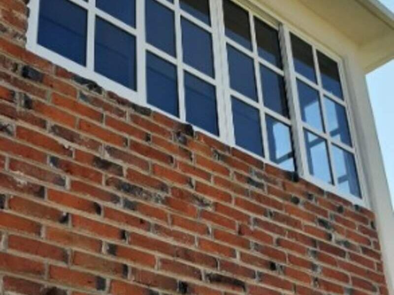Ventana cuadriculada de aluminio Temamatla