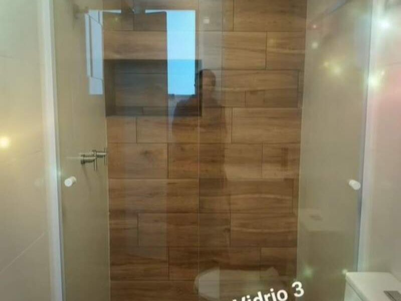 Cancel para Baño en Aluminio Blanco México