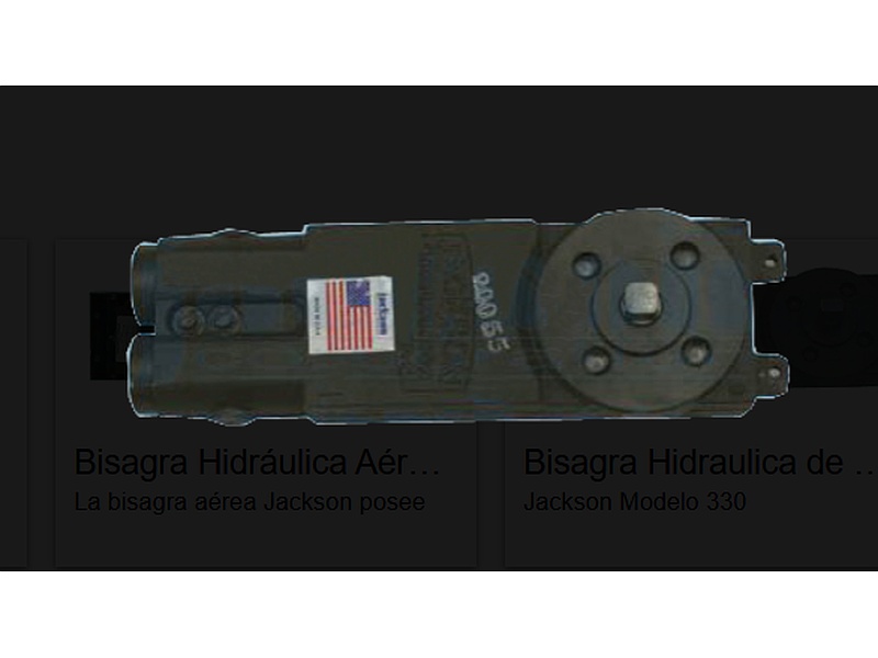 Bisagra hidráulica de piso marca Jackson, México