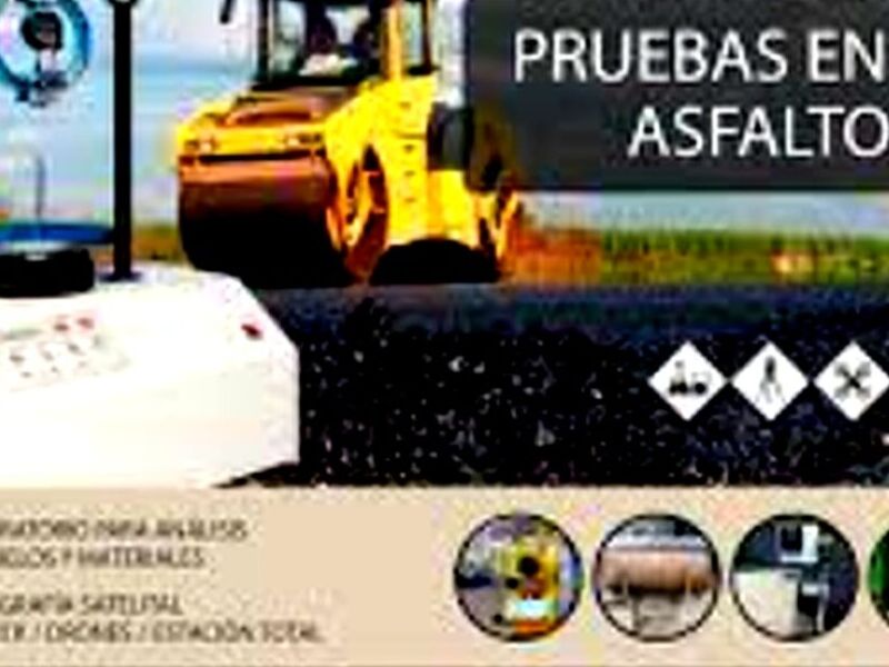 Prueba materiales aditivos para asfaltos