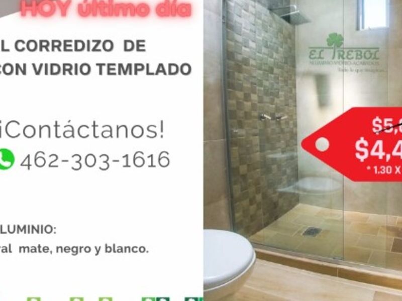 CANCEL CORREDIZO DE ALUMINIO Irapuato