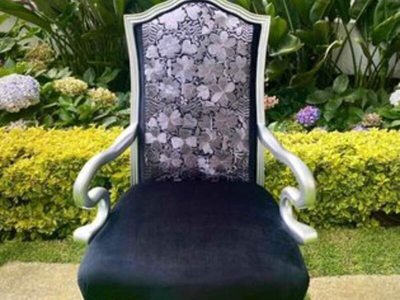 Silla Bordada Negra México