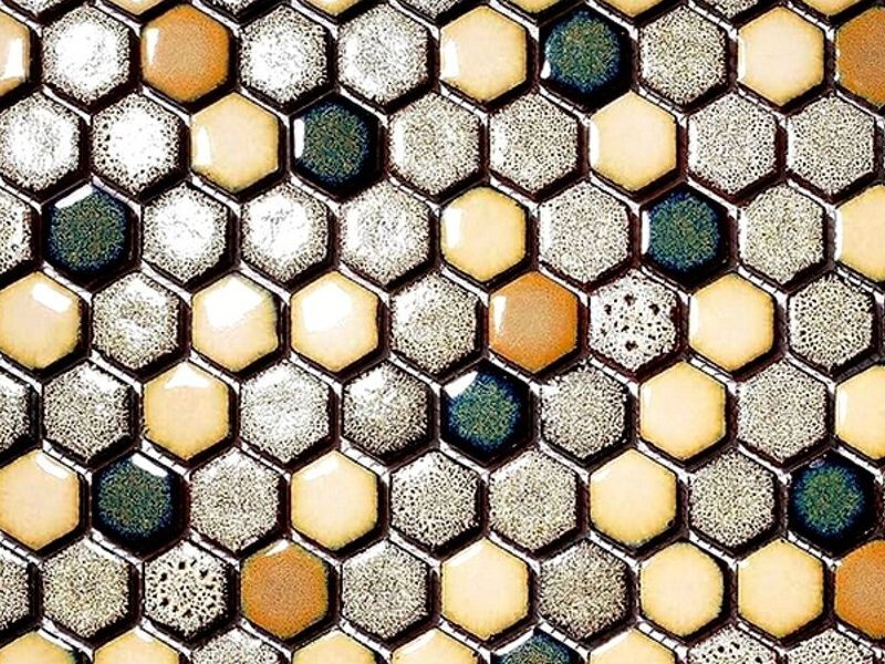 Azulejos  cerámica hexagonales retro Durango