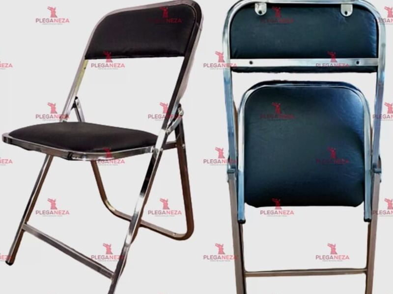 Silla plegable cromada México