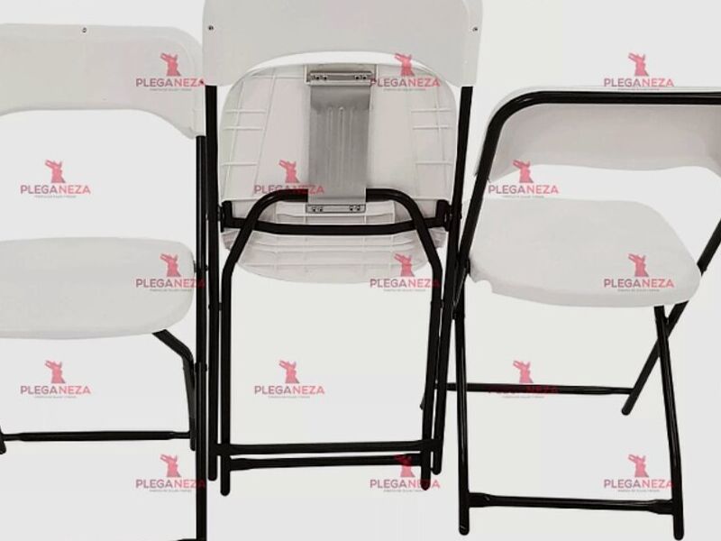 Silla plegable reforzada Blanco México