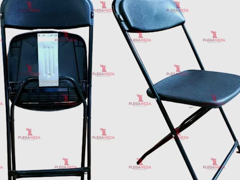 Silla plegable reforzada Negro México