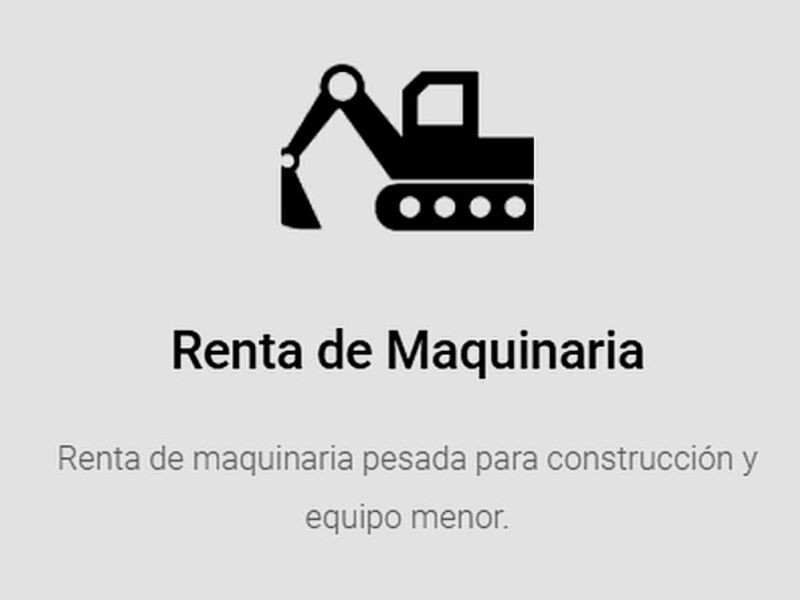 Renta de maquinaria Sonora